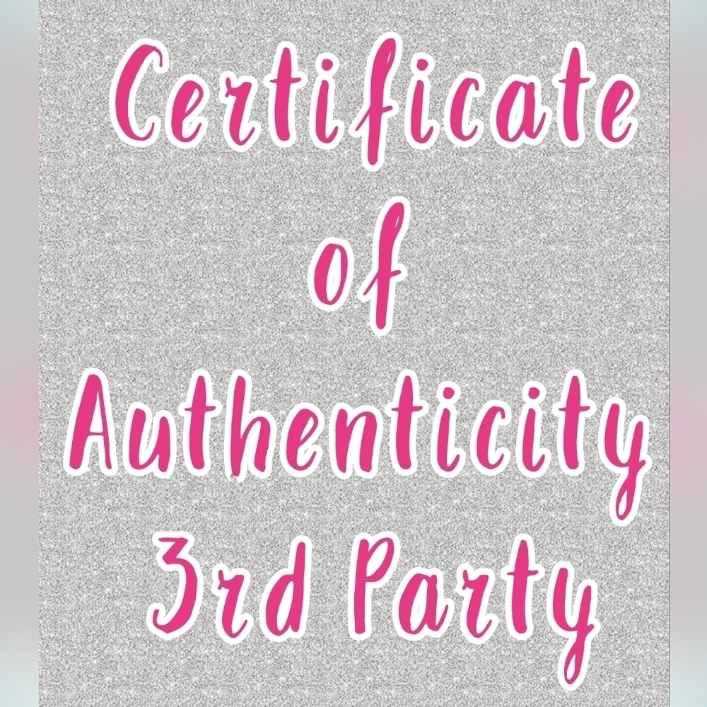 Certificate of Authenticity Purchase - 3rd Party